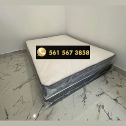 Queen Mattress Set – Medium – Brand New – Delivery Available 🚚