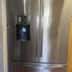 Stainless Steel Fridge And Stove-Used