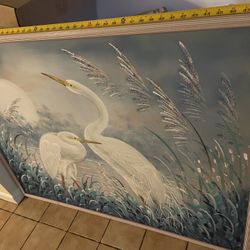 Swan Portrait 50x38 1/2   “Excellent Condition”