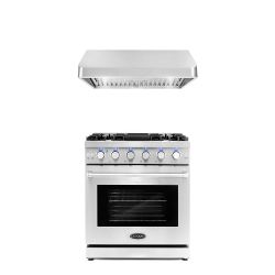 LUXURY KITCHEN APPLIANCES - New Open Box RANGE OVEN COOKTOP HOOD 