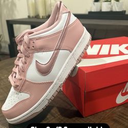 Nike Dunk Low Pink Velvet Size 6y