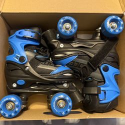 Roller Skates Boys Quad Skates Scalable 13-2 Patines para niño, muy poco uso, escalables desde el número 13 hasta el 2 