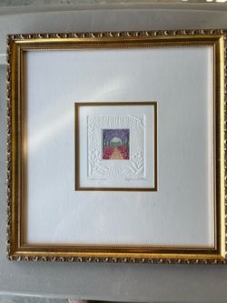 Vintage golden frame Wisteria Arch" by British artist Stephen Whittle (1(contact info removed)