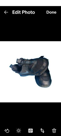 Nike Flex Runner Infant/Toddler Size 8C Black Baby Shoe Play Daycare School Shoe