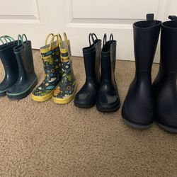 Kids Rain Boots Sizes Differ Size 7T 9t 4 Youth