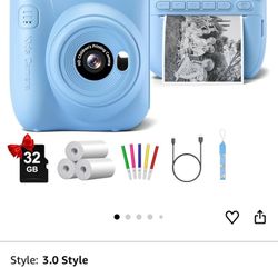 kids' instant print digital camera