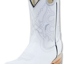 Bota Vaquera de Niño Blanca Perfecta Para Bautizos, Bodas, Etc
