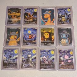 Pokemon Van Gogh Trading Cards Mint Pikachu Charizard & More 