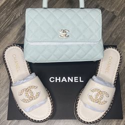 Chanel Slides Brand New With Box And Dust Cover 