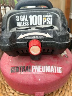 Central Pneumatic 3-Gallon 100 PSI Air Compressor – $45