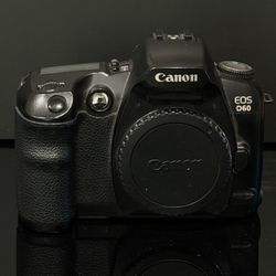 Canon D60 Camera Body With Extra Battery And Charger