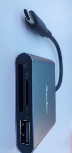 USB C to SD Card Reader, Micro SD Memory Card Reader, Type C to SD Card Reader Adapter, 2TB Capacity for MacBook Camera, Android, Windows