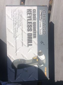 Chicago electric Close quarter keyless drill