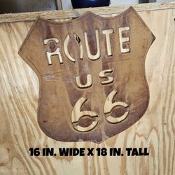 ROUTE 66 METAL SIGN