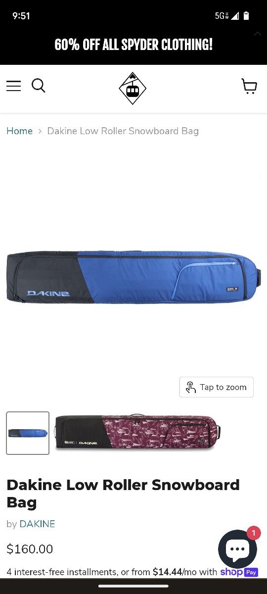 Dakine Low Roller Snowboard Bag