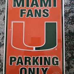 Aluminum Hurricanes Sign