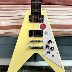 Flying V Electric Guitar Cream White ( Made in China )