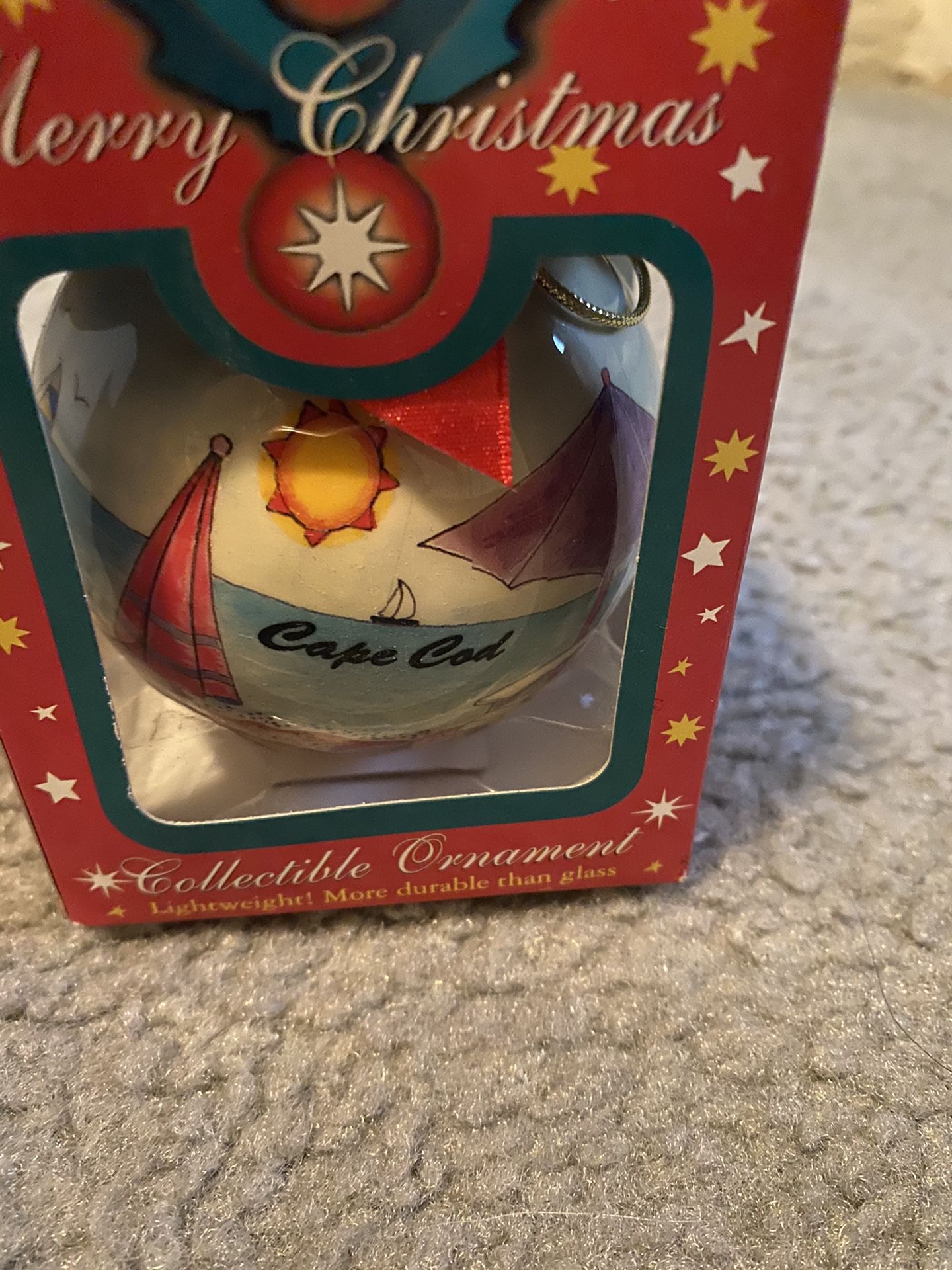 Cape Cod Christmas Ornament  -NEW IN BOX  
