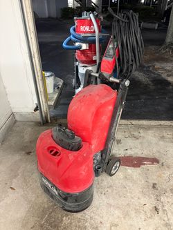 (Only Used Once) Epoxy Equipment Concrete Floor Grinder and Industrial Vacuum Set for epoxy