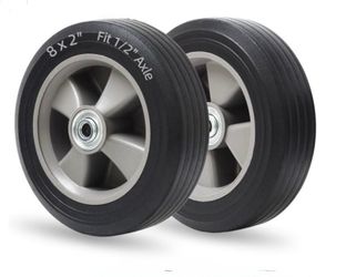 8"× 2" Solid Rubber Flat-Free Tire