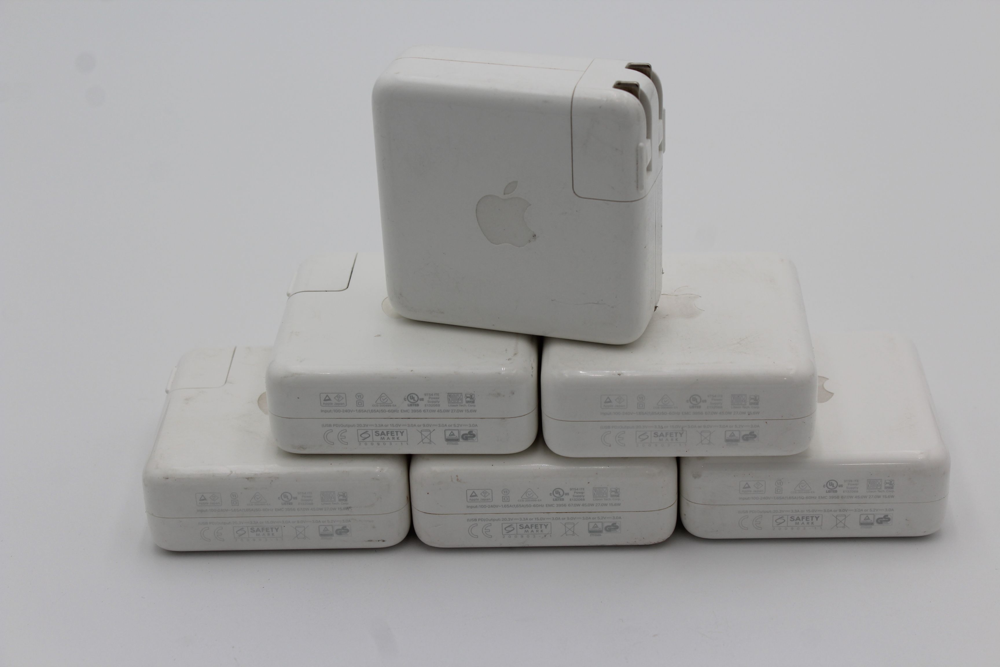 Apple A2518 67W USB-C Power Adapter for MacBook Pro (Model: A2518) *LOT OF 6*