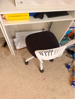 Two kids desks and 2 chairs