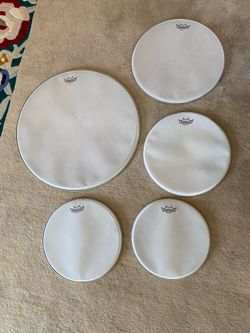 In Newport 92663. Remo dum set practice heads 22” 16 14 13 12”  size silentstroke new $75 cash 320 Superior ave Newport Beach 92663