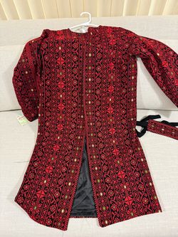 New not used Traditional Red Embroidered jacket size medium