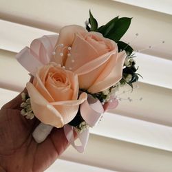 Graduation And Wedding corsage and boutonniere 