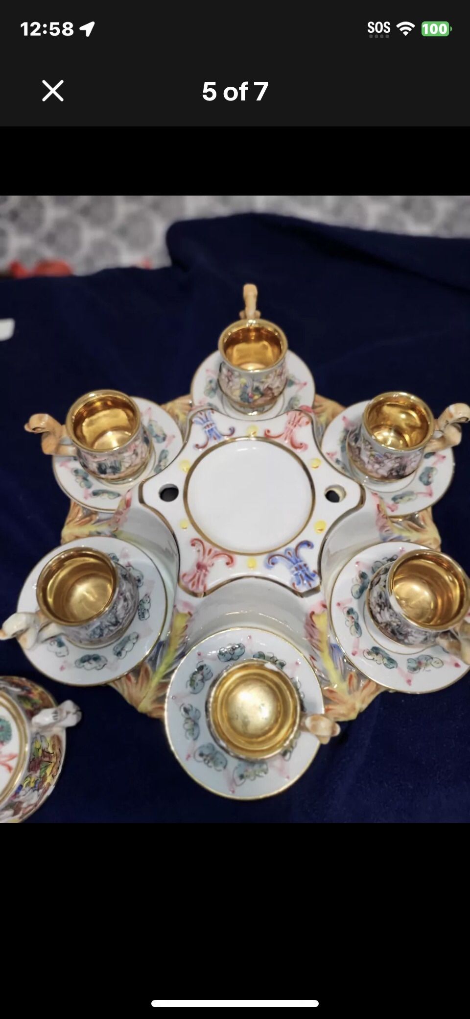 Capodimonte Demitasse Coffee Tea Set