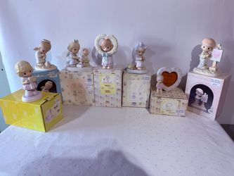 Precious Moments Figurines Lot of 7 Enesco Collectibles w Original Boxes