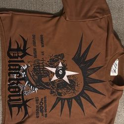 Cropped Rhinestone Tee