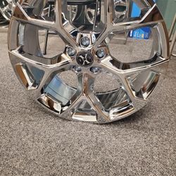 NEW 5 FLAKES 22X9 CHROME WHEELS $1550