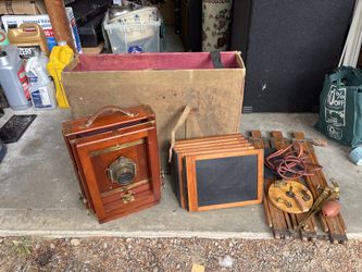 Antique Rochester Optical Field Camera – Complete Set w/ Lens, Tripod, Case