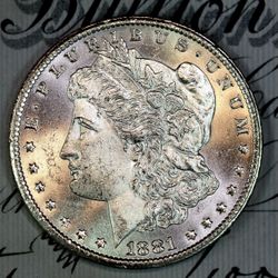 1881-CC * Solid+ Gem bu ms MORGAN SILVER Dollar * From Original Collection
