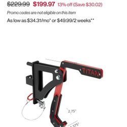 Mono Lift Rack Attachment  Titan  This Will Fit Any 2x2 Rack With 1" Holes