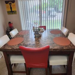 real marble counter table. 