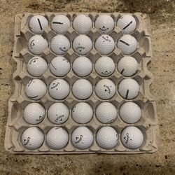 30 White Callaway Supersoft Golf Balls 