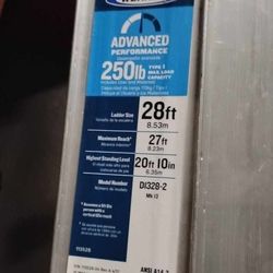 28 Ft Aluminum Werner Extension Ladder