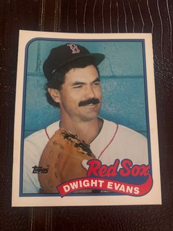 Topps Dwight Evans Red Sox Baseball Card Folder