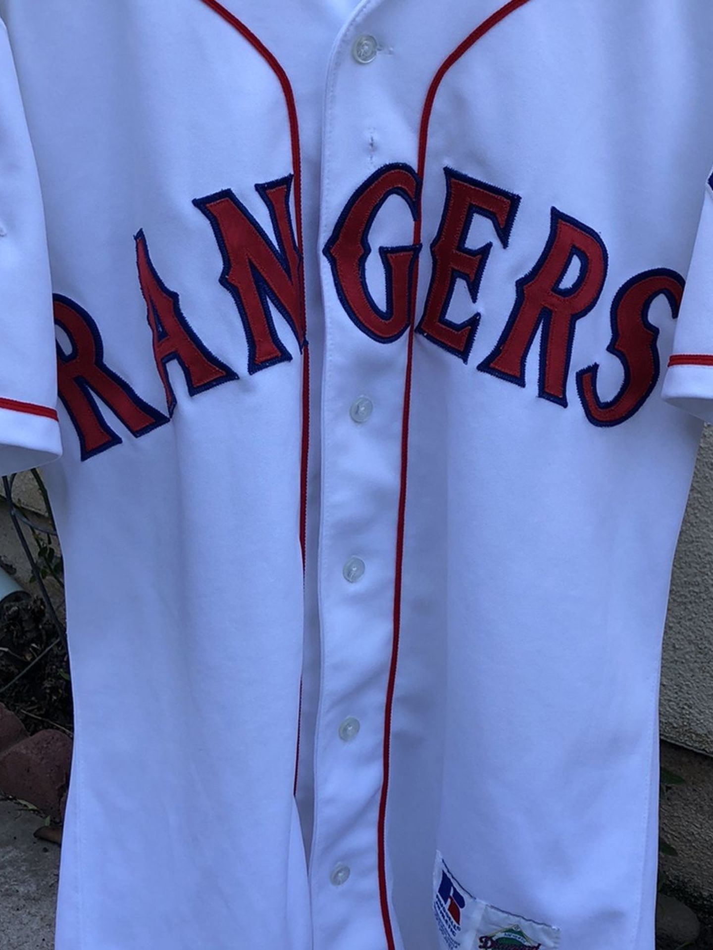 Baseball Jersey Texas Rangers . Original Diamond Collection Russel Made In the USA Equipment Bats Gloves