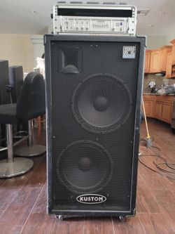Kustom Groove Bass Cabinet with Head