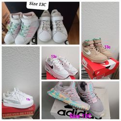 9 Pairs Of Girls Shoes