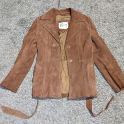 Vintage 100%  Women's Leather Suede  Jacket