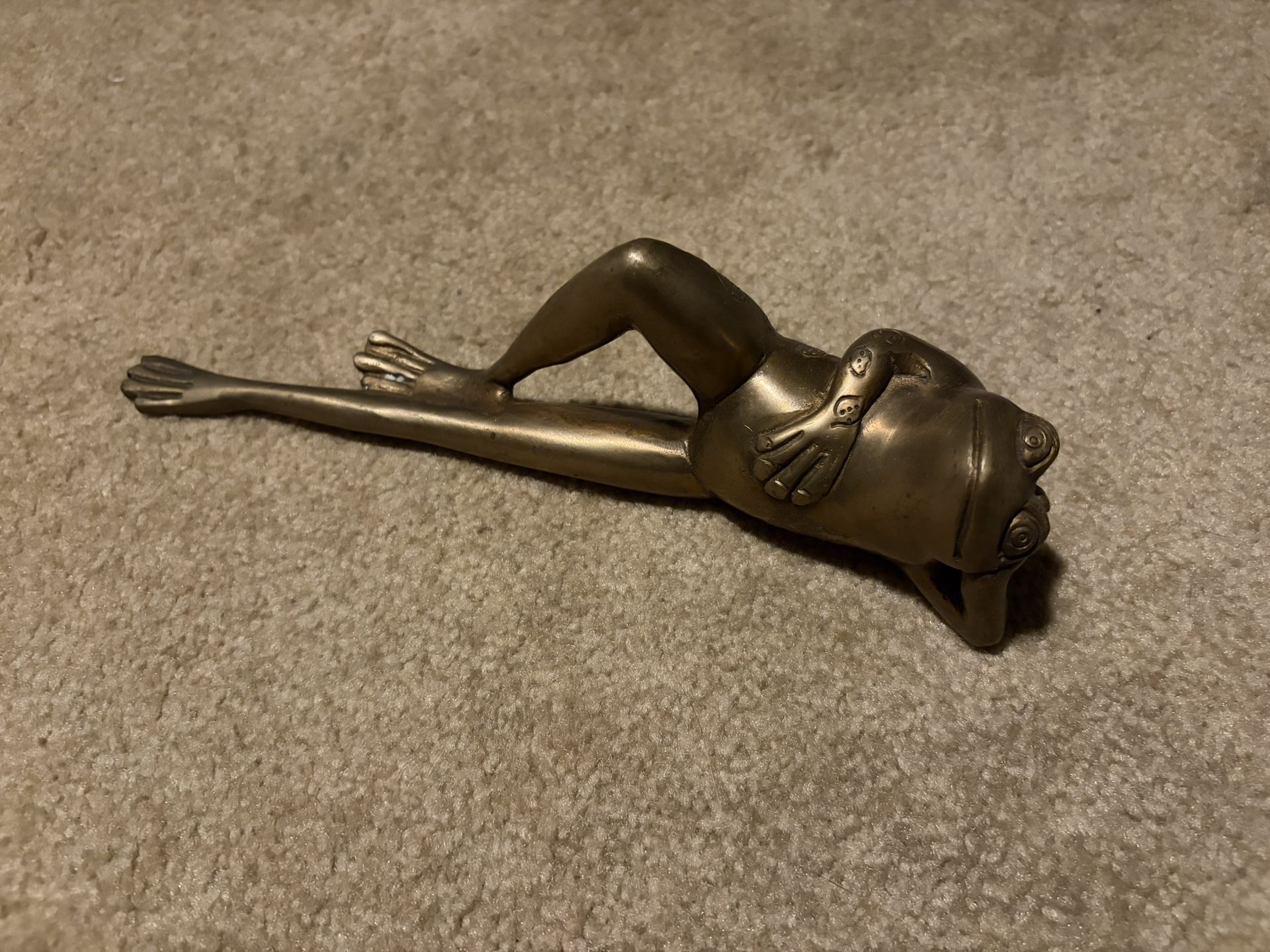 Metallic Frog Decor