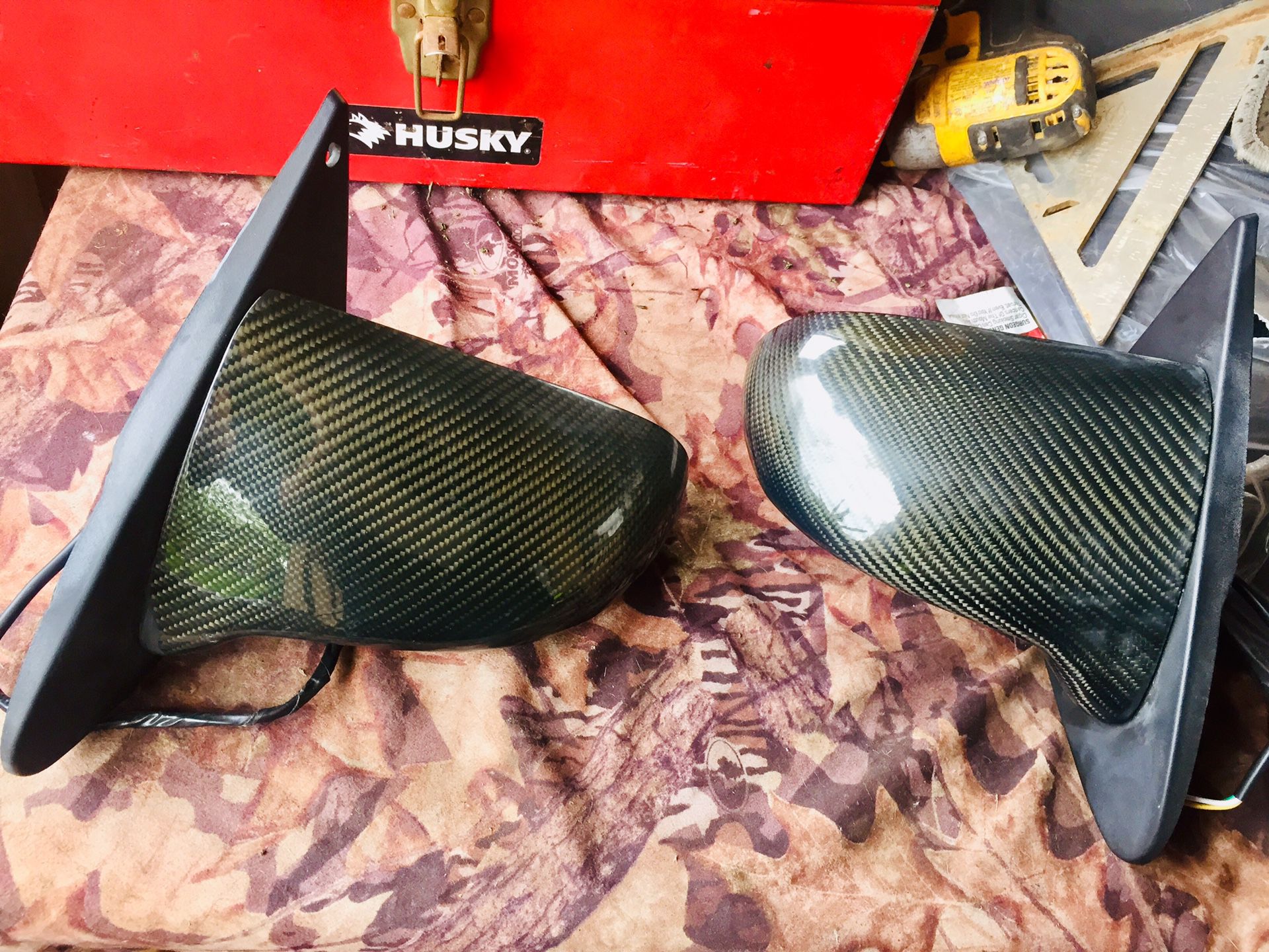Carbon fiber mirrors for Acura Rsx