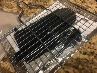 Grill Set - Basket To Cook Fish Or Anything In