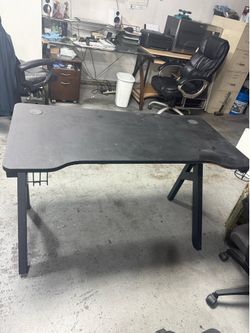 Black desk