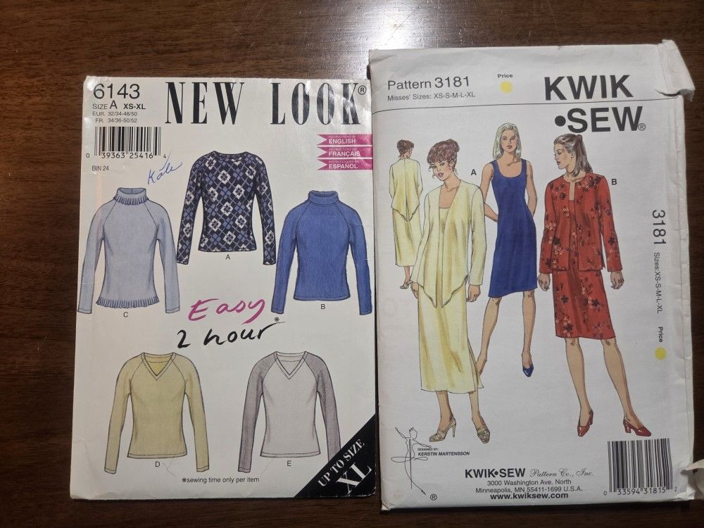 Quick Sew 3181 And New Look 6143