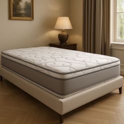 Full Size Mattress 14” Inches Pillow Top Deluxe Available In All Size New From Factory Delivery Available